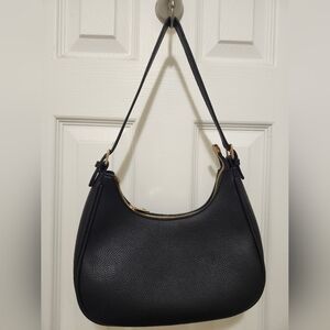 Black Faux Leather Hobo Bag, New, Never Worn, Amazon